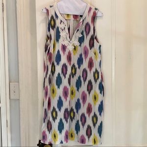 J.Crew Watercolor Ikat Shift Dress